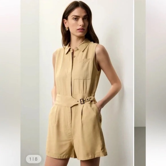 Jason‎ Wu X RTR Tan Belted Romper Size 2 - Picture 15 of 15